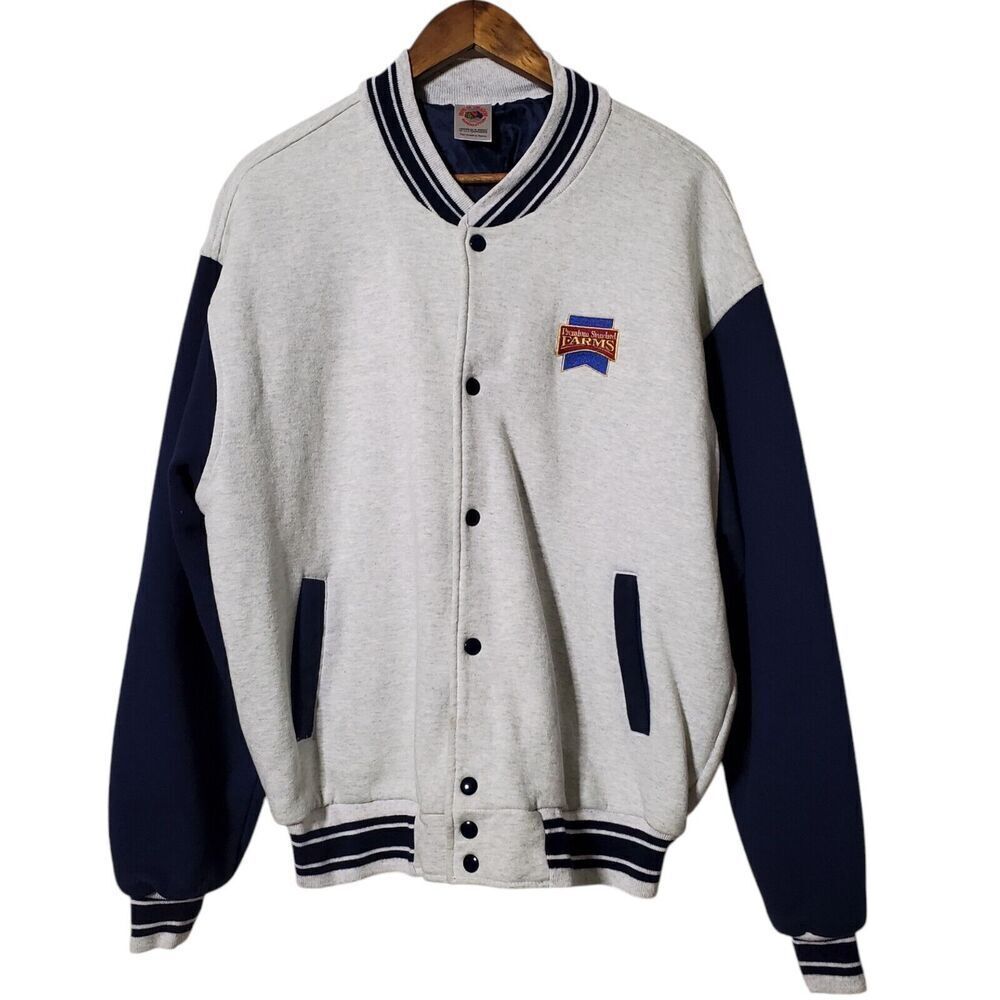 Vintage Letterman Varsity Jacket XL Fruit Of The Loom Premium Standard Farm Mens
